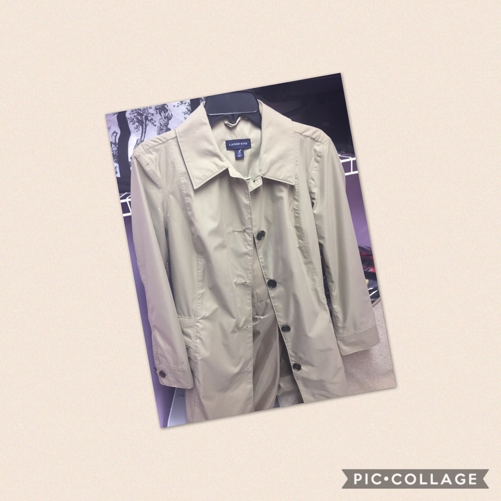 Lands end woman’s rain pea coat